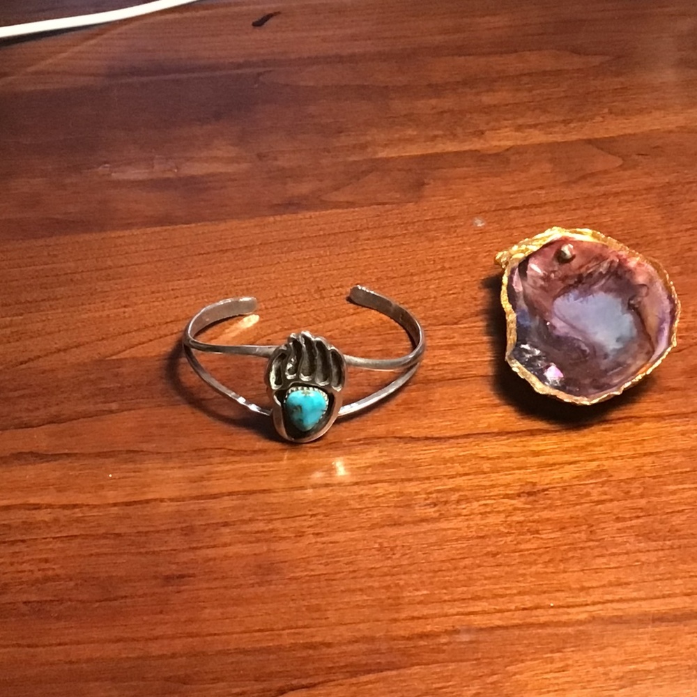 Vintage Native American “Apachito” Sterling Silver Cuff Bracelet